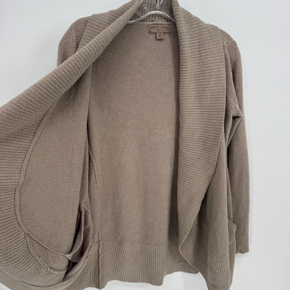 Barefoot Dreams CozyChic Lite Cardigan Shawl Collar Duster Taupe XS Style 423‎ - Picture 8 of 9